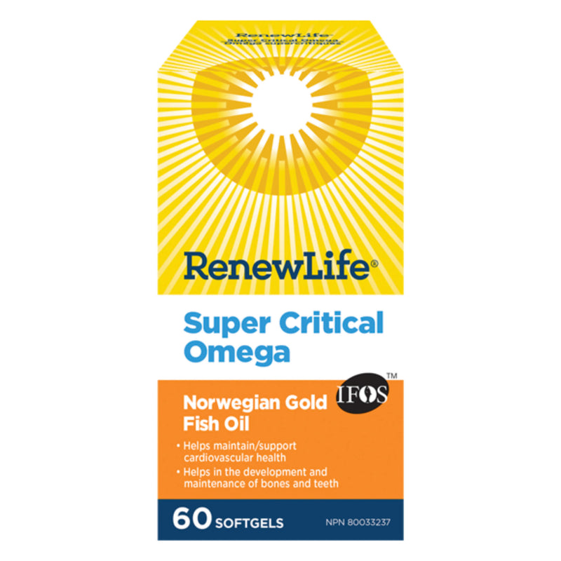 Box of RenewLife NorwegianGold SuperCriticalOmega 60Softgels