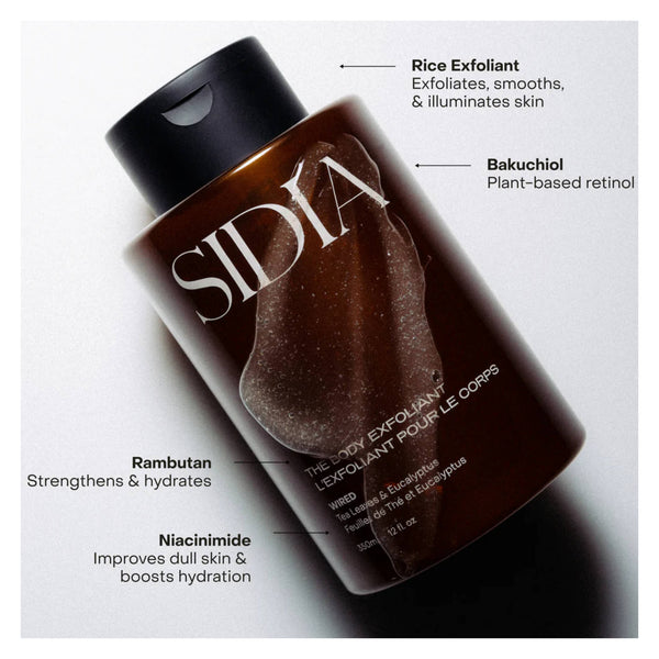 SIDIA Wired: the Body Exfoliant Information
