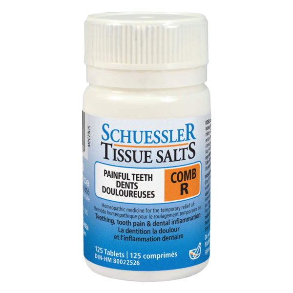 Bottle of SchuesslerTissueSalts COMBR PainfulTeeth 125Tablets