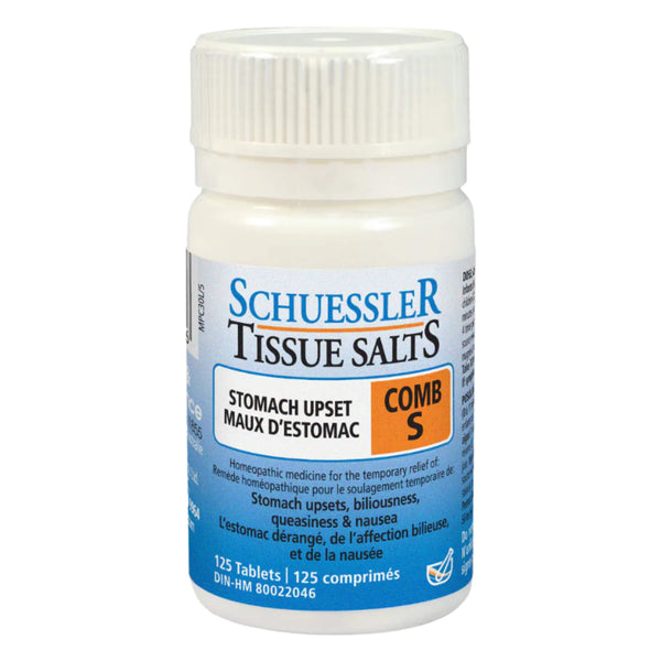 Bottle of SchuesslerTissueSalts COMBS Stomach 125Tablets