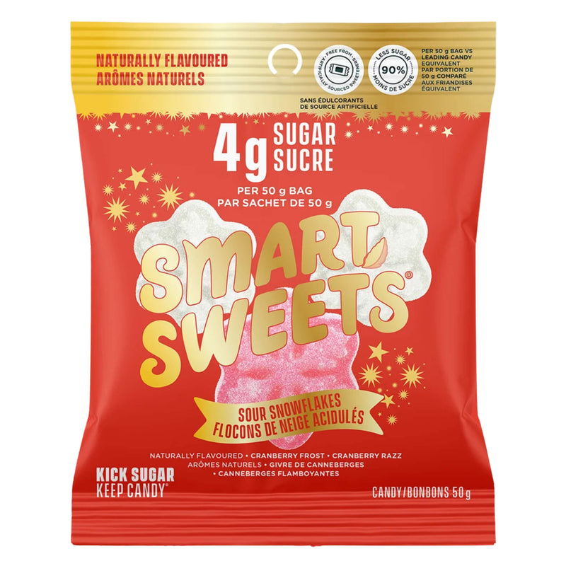 Package of SmartSweets Sour Snowflakes 50g
