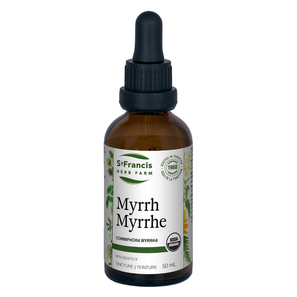 DropperBottle of St.FrancisHerbFarm Myrrh 50ml