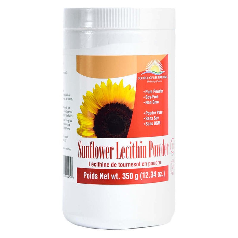 Tub of SourceOfLife SunflowerLecithinPowder 350g