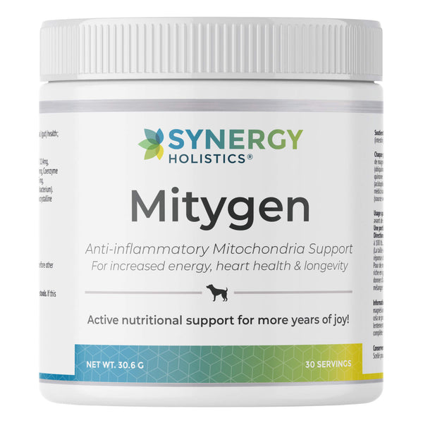 Bottle of Synergy Holistics Mitygen 30 Grams  
