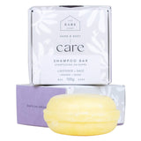 Package & Bar of The Bare Home Shampoo Bar Lavender + Sage 
