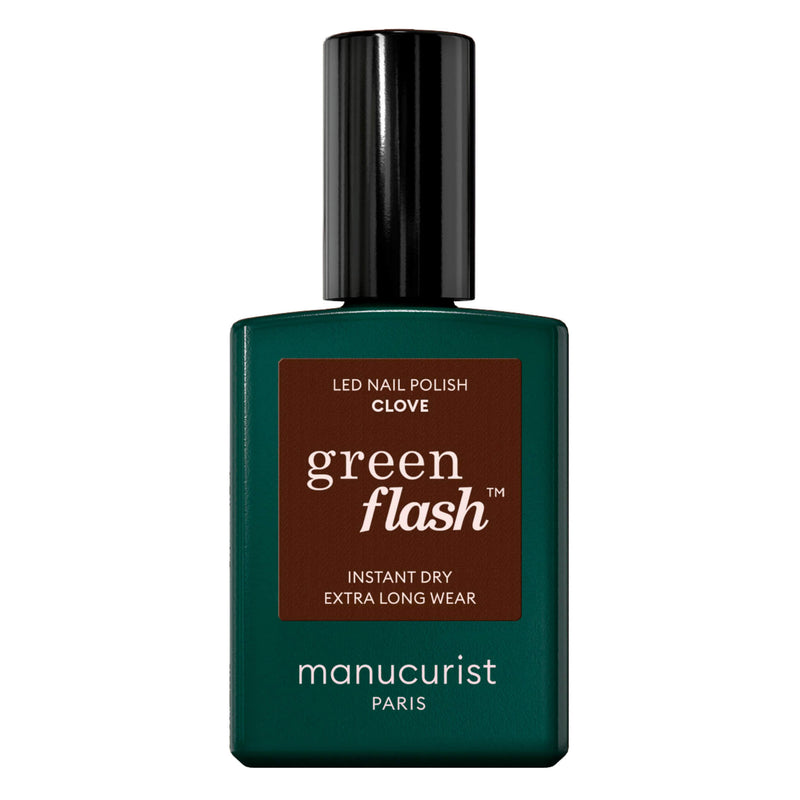 Bottle of The Manicurist Semi-Permanent LED Green Flash - Clove 15mL

