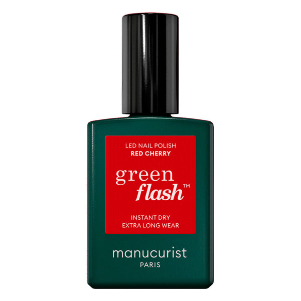 Bottle of The Manicurist Semi-Permanent LED Green Flash - Red Cherry 15mL
