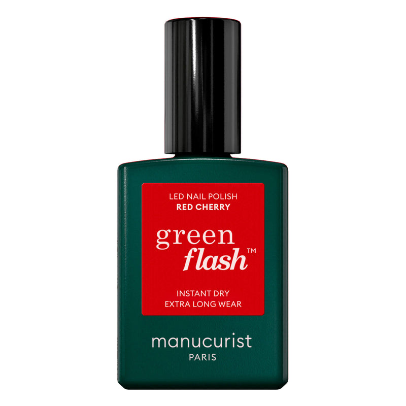 Bottle of The Manicurist Semi-Permanent LED Green Flash - Red Cherry 15mL
