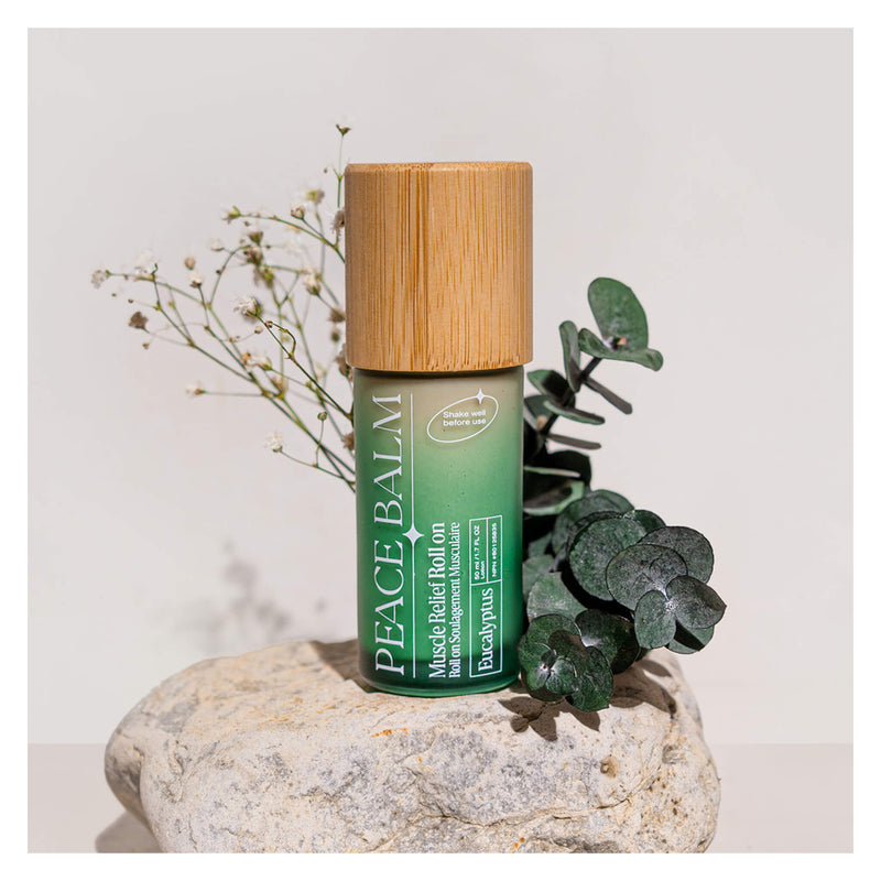 ThePeaceLabs PeaceBalm Eucalyptus Bottle with Foliage 
