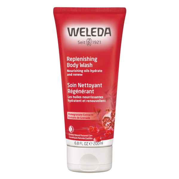 Tube of Weleda Replenishing Body Wash - Pomegranate 6.8 Ounces
