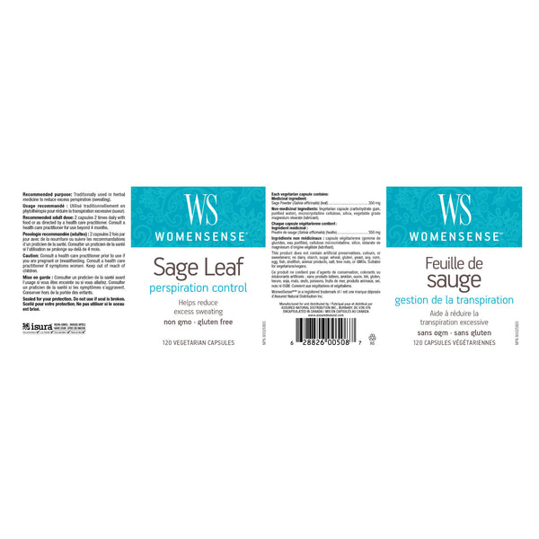 WomenSense Sage Leaf Label
