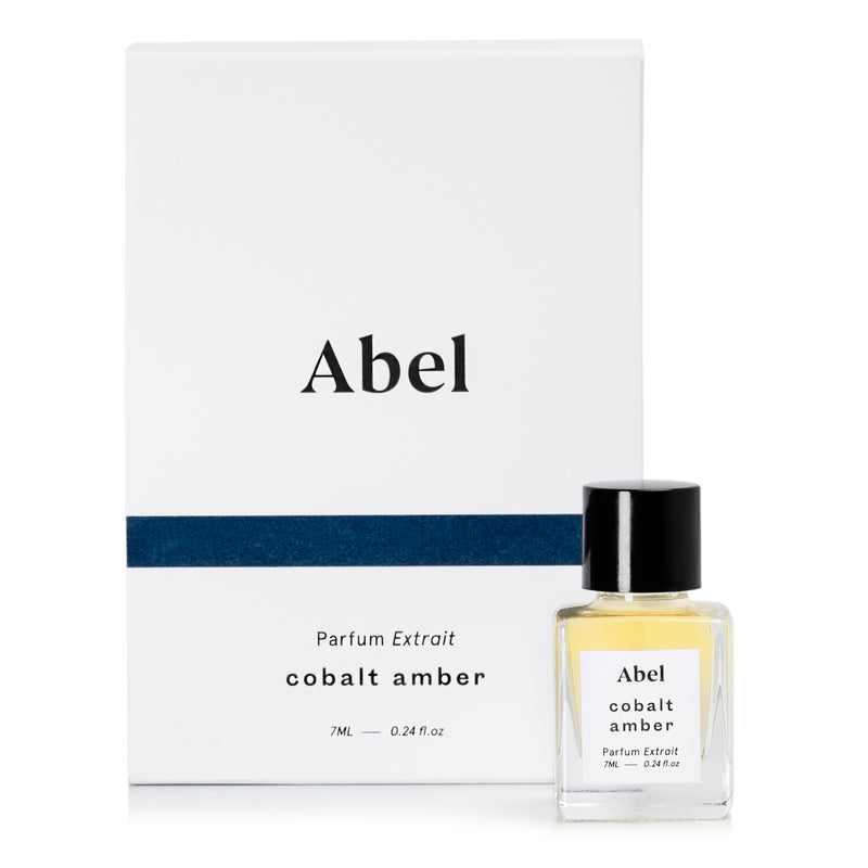 Bottle of Abel Odor Parfum Extrait Cobalt Amber 7 mL