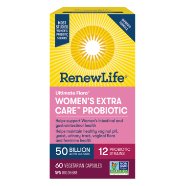 RenewLife UltimateFlora Women'sExtraCareProbiotic 60VegetarianCapsules