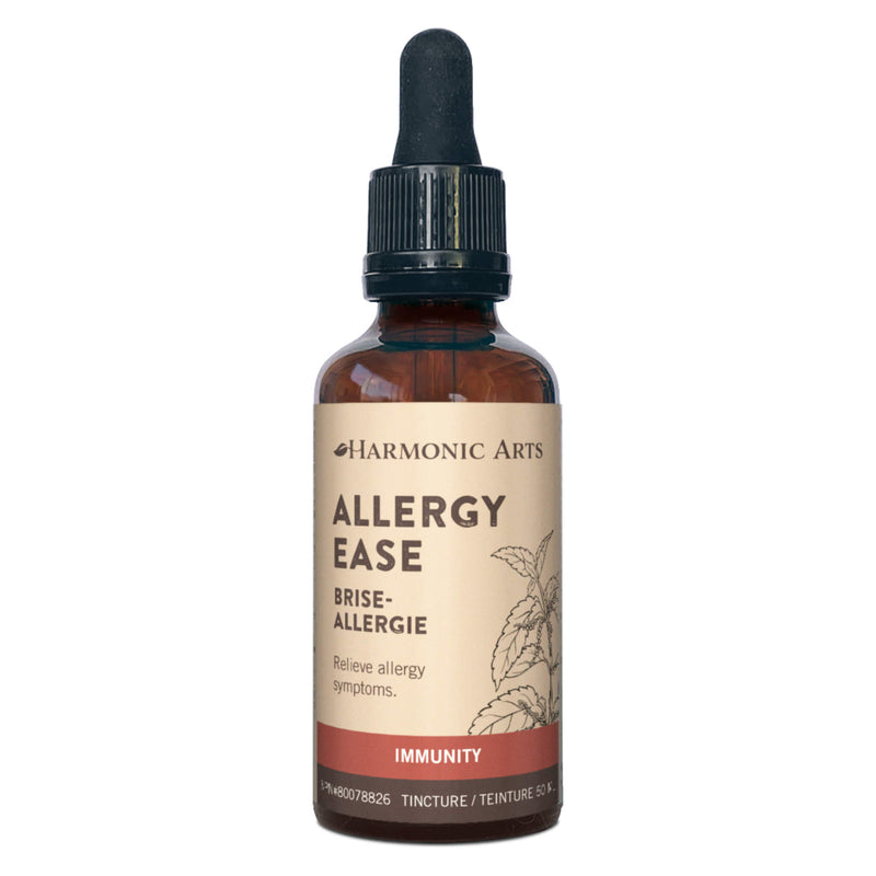 Dropper Bottle of Harmonic Arts Allergy Ease Tincture 50 Milliliters