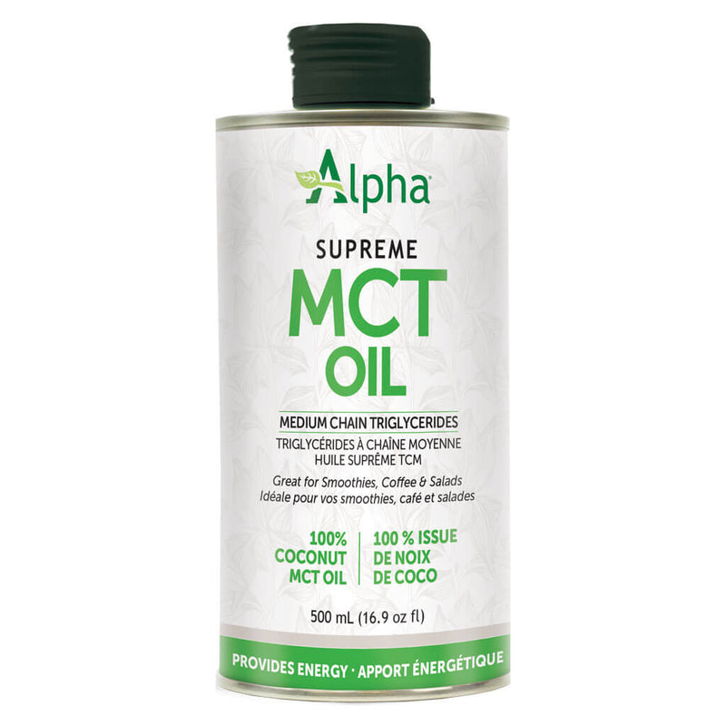 Can of Alpha Health Supreme MCT Oil 500 mL