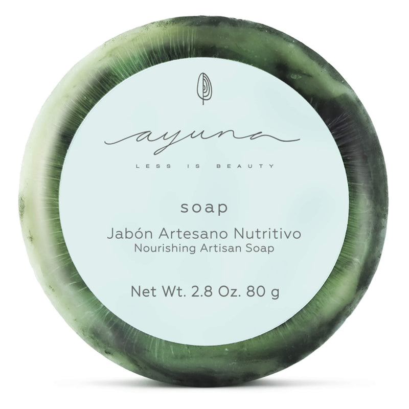 Ayuna Soap - Nourishing Artisan Soap Bar 80g Back
