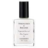 Bottle of Nailberry Strengthen&Breathe OxygenatedBaseCoat&NailStrengthener 15ml