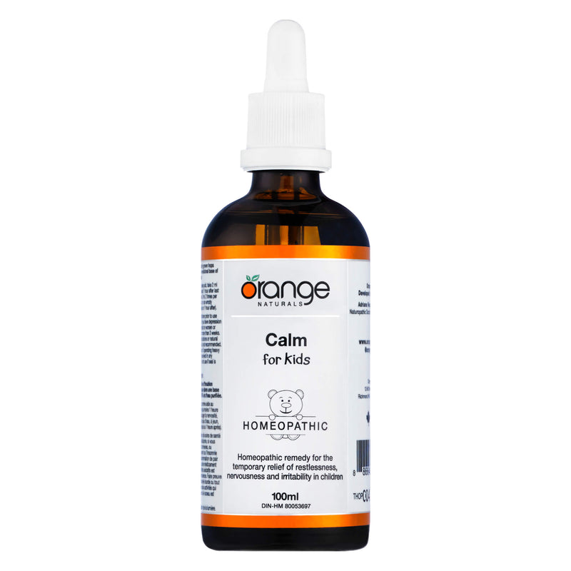 Dropper Bottle of Orange Naturals Calm for Kids 100 Milliliters