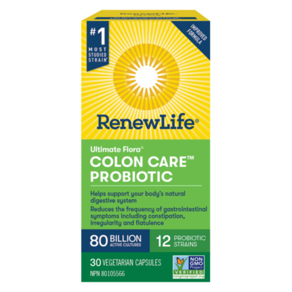 Box of RenewLife ColonCare Probiotic 30VegetarianCapsules