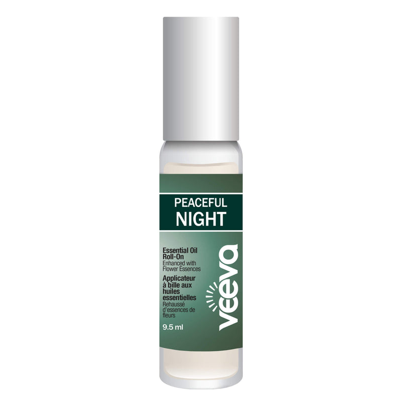 Bottle of Veeva Essential Oil Roll-On Peaceful Night 9.5 Milliliters