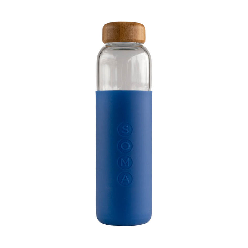 Soma Glass Water Bottle Sapphire 17 Ounces 500 Milliliters