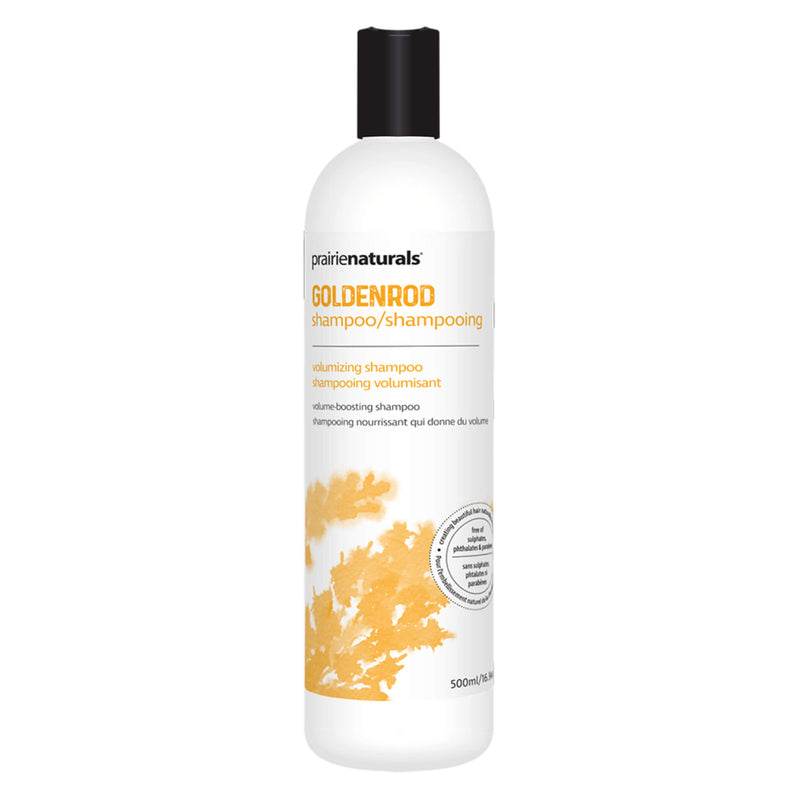 Bottle of Prairie Naturals Goldenrod Volumizing Shampoo 500 Milliliters