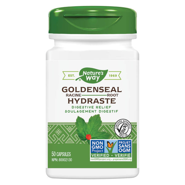 Bottle of Nature's Way Goldenseal Root 50 Capsules