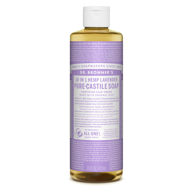 Dr.Bronner's PureCastileLiquidSoap Lavender 16oz