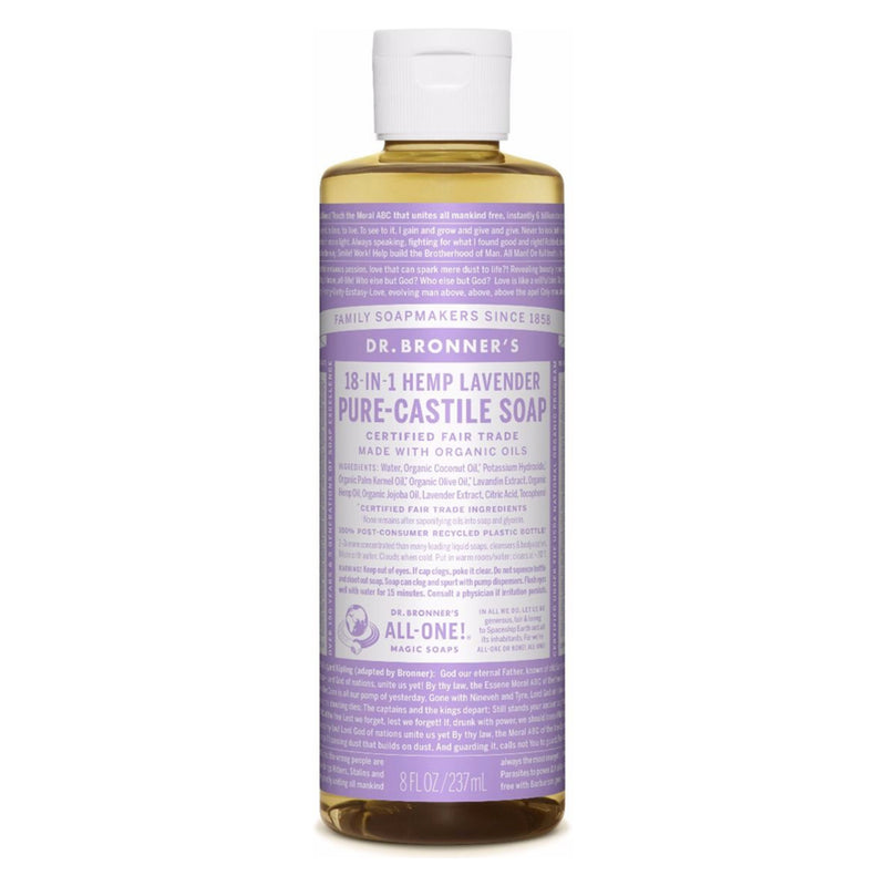 Dr.Bronner's PureCastileLiquidSoap Lavender 8oz