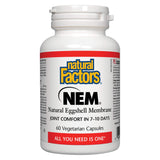 Natural Factors - NEM Natural Eggshell Membrane 60 Vegetarian Capsules | Optimum Health Vitamins, Canada