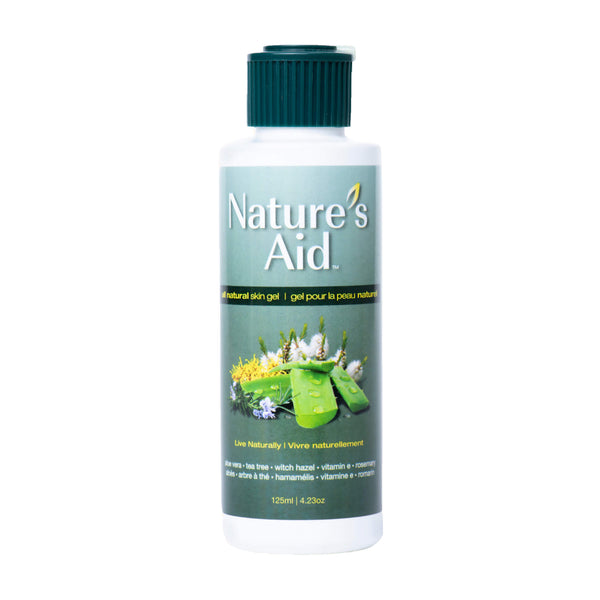 Bottle of Nature's Aid Natural, Multi-Purpose Skin Gel 125 Milliliters