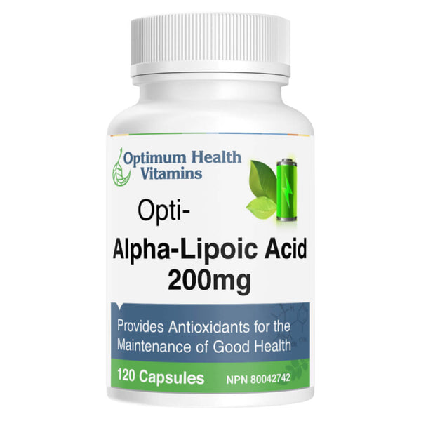 Bottle of Opti-Alpha-Lipoic Acid 120 Capsules