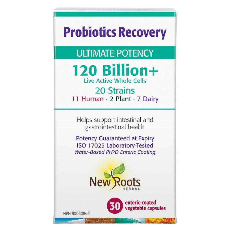 Box of Probiotics Recovery Ultimate Potency 120 Billion+ 30 Vegetable Capsules