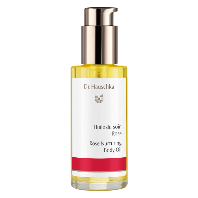 Pump Bottle of Dr. Hauschka Rose Nurturing Body Oil