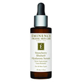 Dropper Bottle of Eminence Strawberry Rhubarb Hyaluronic Serum 30 Milliliters