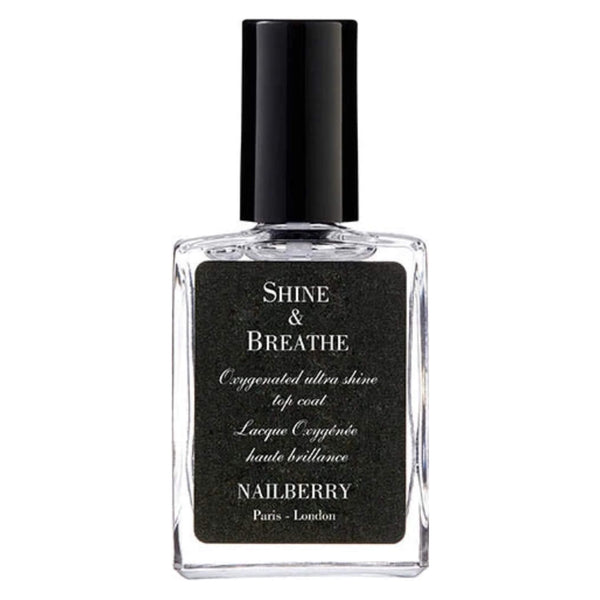 Bottle of Nailberry Shine&Breathe OxygenatedTopCoat 15ml