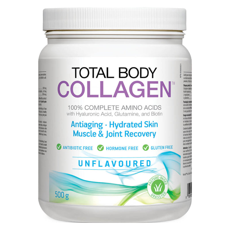Container of Total Body Collagen Powder Unflavoured 500 Grams