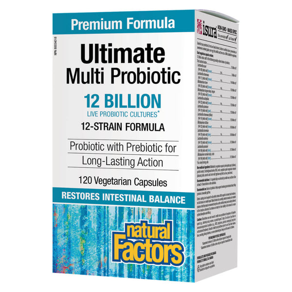 Box of Ultimate Multi Probiotic 12 Billion 120 Vegetarian Capsules