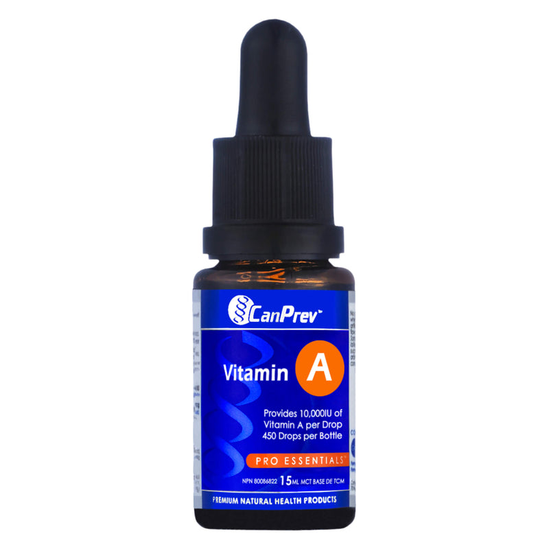 Dropper Bottle of CanPrev Vitamin A Drops 15 Milliliters