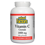 Bottle of Natural Factors Vitamin C 1000 mg Crystals 500 Grams