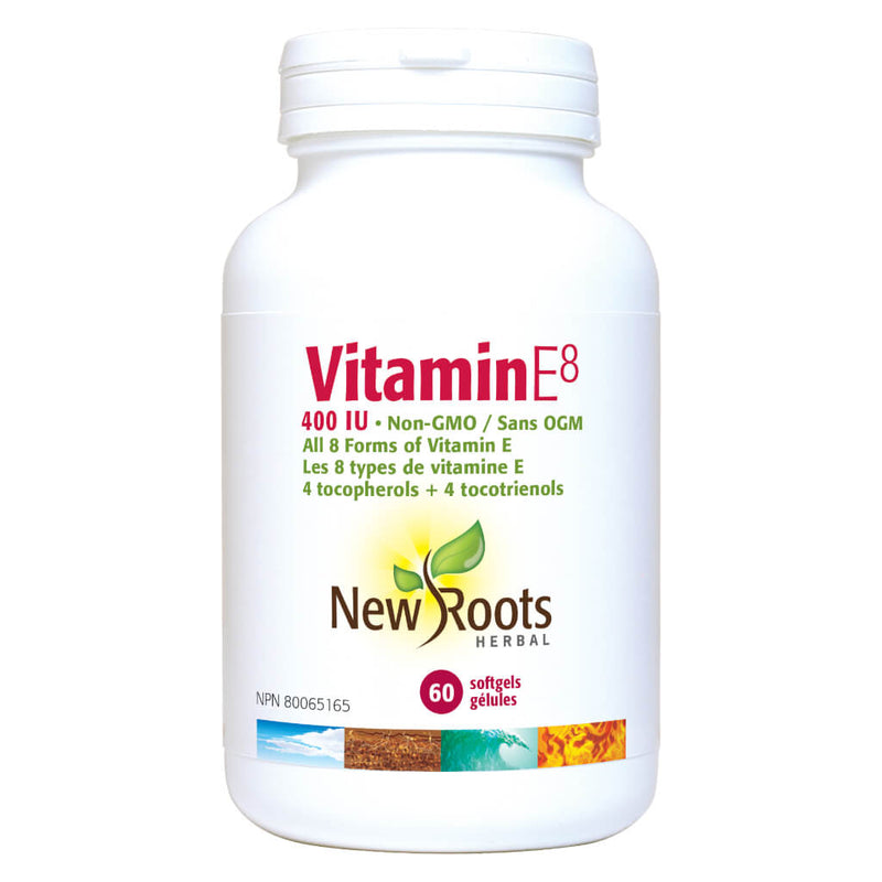 Bottle of Vitamin E8 400 IU 60 Softgels